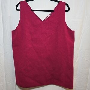 NWT M.M. Lafleur Peggy 3.0 Top Primrose Pink Blouse Sleeveless, sz +2 2x